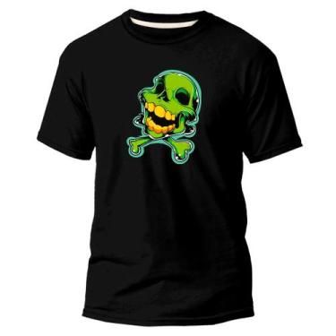 Imagem de  Camiseta Basica Algodão Premium Estampa Digital Horror  - Pavesi, Pre