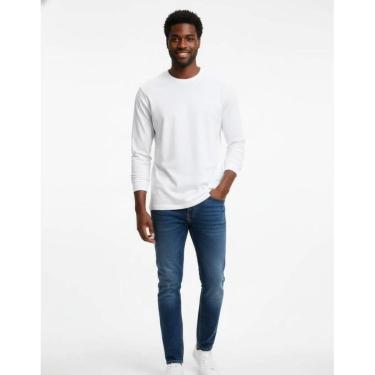 Imagem de Camiseta Manga Longa Branca 100% algodão - Calvin Klein Jeans - SP40584737-Masculino