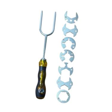 Imagem de IEUDNS Chave de pia multifuncional, ferramenta de reparo e portátil para encanadores, ideal para espaços apertados na cozinha e em casa.