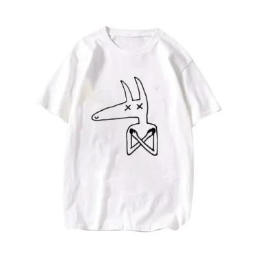 Imagem de Camiseta Unissex Preta De Manga Longa Com Design De Música Para Cabeça