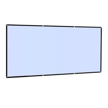 Imagem de Tela De Tecido Em Poliéster Para Projeção, Frontal E Traseira- Para Home Theater, Escritório, Sala de Aula e Apresentações (84 POLEGADAS)