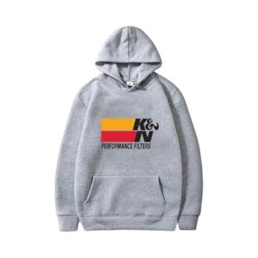 Imagem de Moletom Vintage Harajuku Masculino Estilo Streetwear K&N Filtros De Ar