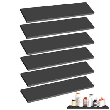 Imagem de EVERDIJ 6 prateleiras de substituição para armário de remédios de 33 cm, prateleiras de madeira para armário de remédios, prateleiras de madeira para sala de estar, banheiro, cozinha, armários de