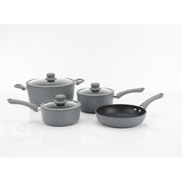 Imagem de Jogo de Panelas Cerâmica Antiaderente Indução/Gás 4 Peças Viena VERMEL