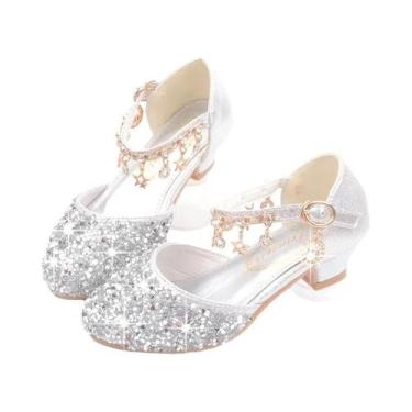 Imagem de Sapatos De Performance Com Glitter E Lantejoulas Para Meninas, Sandáli