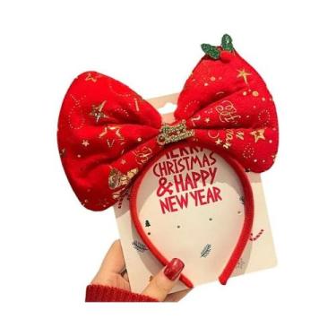 Imagem de Tiara De Natal Feminina Em Formato De Estrela, Acessório De Cabelo Com