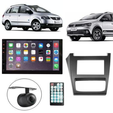 Imagem de Central Multimídia 2 Din Mp5 Spacefox 2012-13 Câmera Moldura Tela