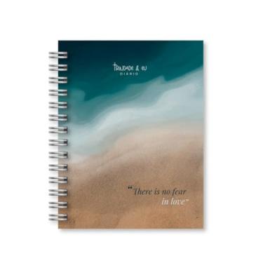 Imagem de Kit Caderno de Anotações com Diário Devocional e Bloquinho, Caderneta Capa Dura para Organização, Caderno A5 para Estudos, Cadernos Sem Pauta e Planejamento Diário (No Fear (Kit))