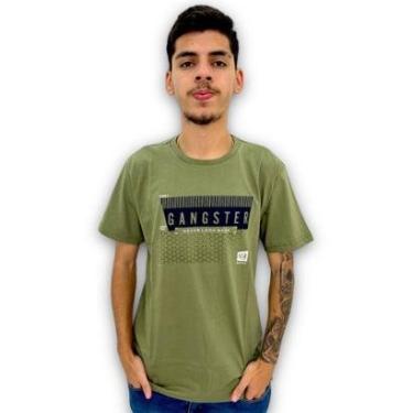 Imagem de Camiseta Gangster Masculina Estampada Original Moda Verão-Masculino