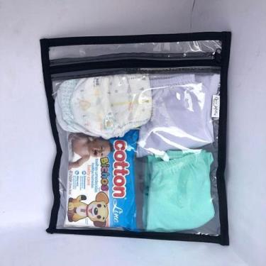 Imagem de Kit com 6 SACOS organizadores PRETO maternidade viagem multiuso - Gii 