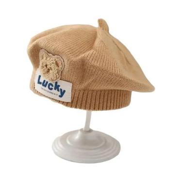 Imagem de Gorro De Inverno Quente Para Meninas Bebês, Chapéu De Malha Com Flor, 
