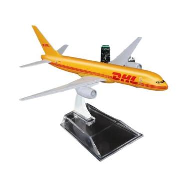 Imagem de Modelo De Aeronave Em Liga Metálica B757 DHL Airlines Em Escala 1/400,