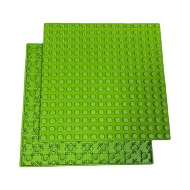 Imagem de Base Dupla Face 32x32 Com Pontos Para Blocos De Montar, Placas Clássic