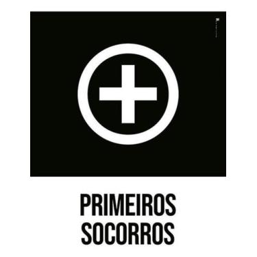 Imagem de Placa Sinalização - Primeiros Socorros Desenho - Sinalizo