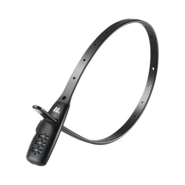 Imagem de Cadeado De Cabo De Bicicleta Em Aço Inoxidável Com Combinação De 3 Díg