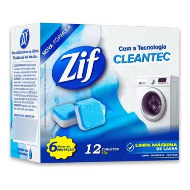 Imagem de Limpa Maquina De Lavar Roupas Zif 12un Limpa Protege Perfuma Limpa Est