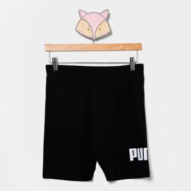 Imagem de Short Legging Infantil Puma No. 1 Menina, Preto, 14A