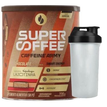 Imagem de Supercoffee Lajotinha 220G Coqueteleira - Caffeine Army