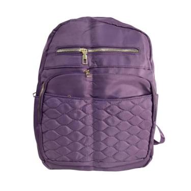 Imagem de Bolsa de Nylon Impermeável Moda Feminina - F1650, Lilás