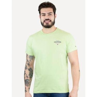 Imagem de Camiseta Tommy Hilfiger Masculina Monotype All American Verde Claro-Masculino