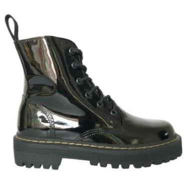 Imagem de Coturno Vilela Boots Feminino Envernizado ou Fosco Plataforma em Couro-Feminino