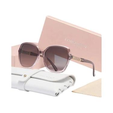 Imagem de Óculos De Sol Femininos De Luxo Com Armação Grande Borboleta, Polariza