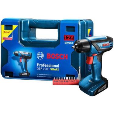 Imagem de Parafusadeira e Furadeira Gsr 1000 Bivolt Caixa Plastica + KIT Bosch 0
