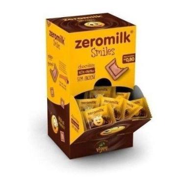 Imagem de Chocolate Zeromilk 40% Cacau Smiles 05g Genevy