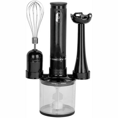Imagem de Mixer E Processador 2 Em 1 200w 220V Com Fouet 700ml Alta Potência Para Cozinha | Preto