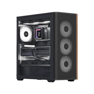 Imagem de Gabinete Gamer Aerocool D501-V1 Madeira Preto