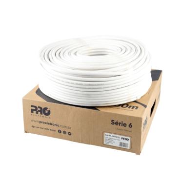 Imagem de Cabo coaxial flexível RGC6 - 90% - 100m