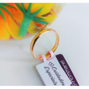 Imagem de Aliança Rommanel Fina Lisa Meia Cana 510152, 32