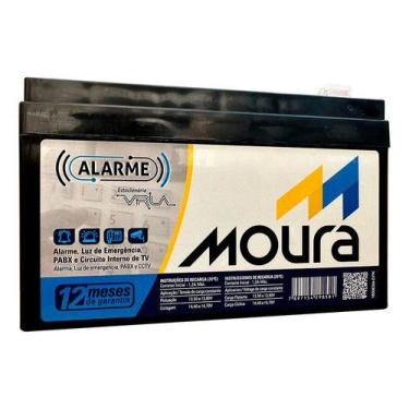 Imagem de Bateria 12v X 4a Selada Para Alarme Alarmes Cerca Elétrica - MOURA