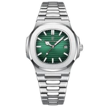 Imagem de Relógio Masculino Poedagar 613 Quadrado Aço inoxidável-Masculino