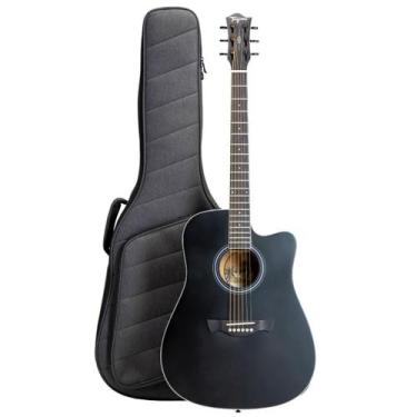 Imagem de Kit Violão Eletroacústico Tagima Folk Sunset Aço Com Capa + Correia Ca