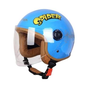 Imagem de Capacete De Moto Infantil Com Desenho De Super-Herói, Proteção Complet
