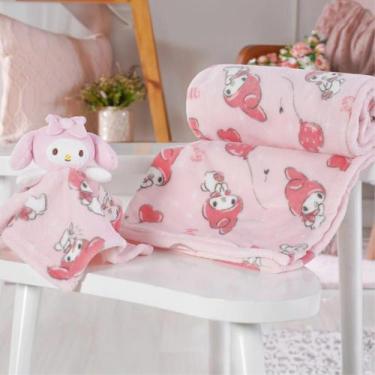 Imagem de Manta Com Naninha Hello Kitty Plush Super Macia Bebê - Minutobaby, My 