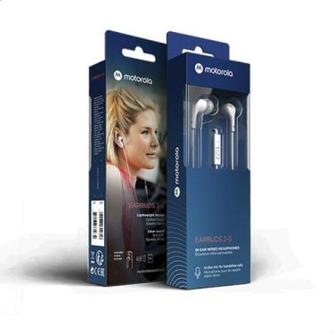 Imagem de Fone De Ouvido Motorola Earbuds 2-S com Microfone - Branco