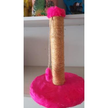 Imagem de Arranhador Para Gatos Poste Sisal Brinquedo Com Bolinha Pet - BICHO MI