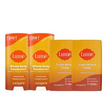 Imagem de Pacote de desodorante e sabonete Lume Whole Body 72h Odor Control