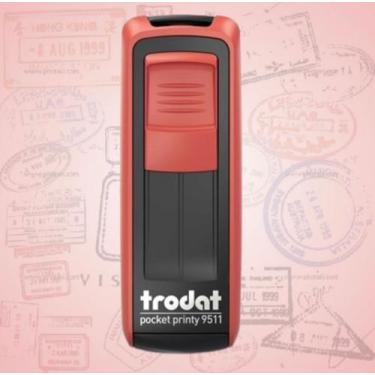Imagem de Carimbo de bolso pocket Trodat, Vermelho