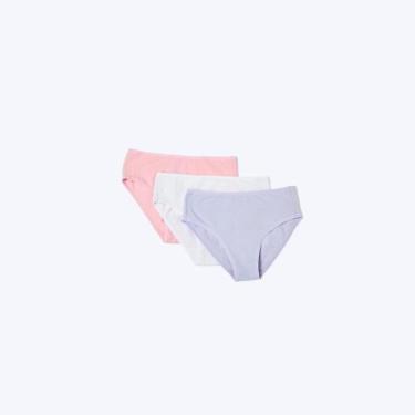 Imagem de Kit Com 3 Calcinhas Em Ribana Infantil Feminina Hering Kids 576X2fsn R