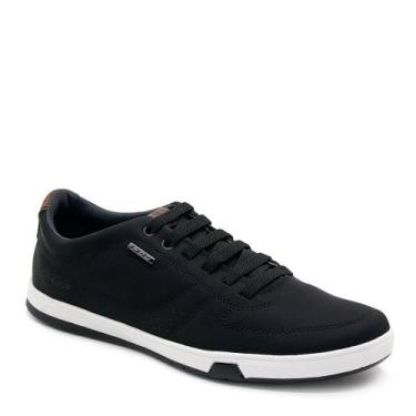 Imagem de Sapatênis Pegada Masculino Microfibra 170418 Preto, 42, Preto