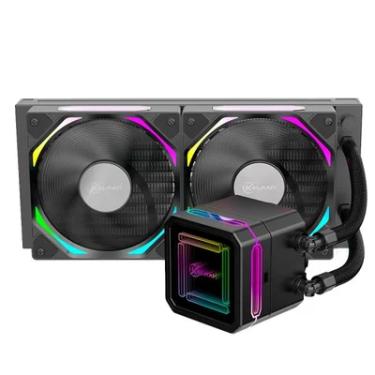 Imagem de Water Cooler Kalkan Delta 240mm ARGB Preto - Klk00050