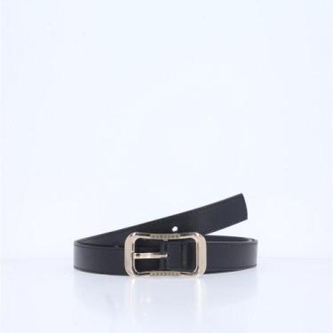 Imagem de Cinto Feminino em Couro Fivela Dourada - BAUARTE, Preto, P