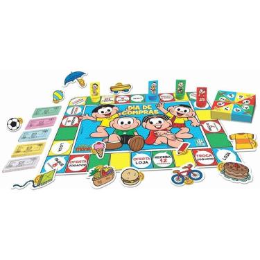 Imagem de Jogo de Tabuleiro Turma da Mônica Dia de Compras Educação Financeira Nig Brinquedos