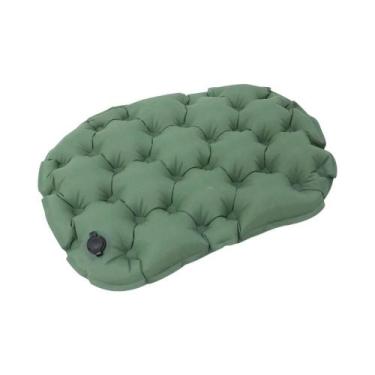 Imagem de Almofada Inflável Portátil 36x28 Cm Para Camping, Hiking E Viagens, Co