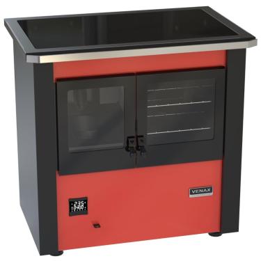 Imagem de Fogao a Pellets Venax n 2 Le Corbusier Vermelho 220V