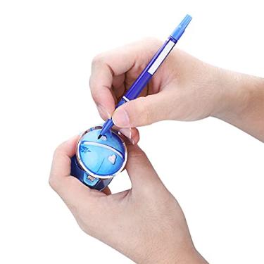 Imagem de Com alinhamento de bola de golfe com caneta oleosa, forro de bola de golfe, para treinamento de golfe, bola de golfe (azul)