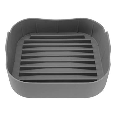 Imagem de DOITOOL Panela de silicone Air Fryer, substituição de forros de papel, 20 x 20 cm, cesta quadrada de silicone para fritadeira a ar, reutilizável, segura para alimentos, acessórios